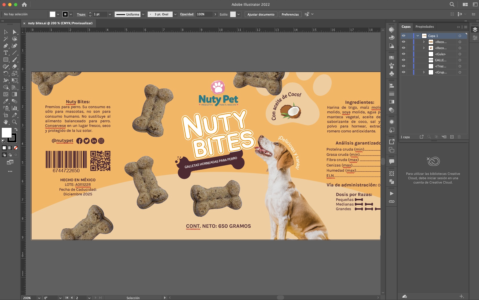 diseño gráfico de etiquetas para productos